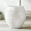 Belly White Stone Outdoor Planter XXL 1 Belly White Stone Outdoor Planter XXL -Home Furnishings Store WhiteBellyXXLPlanterSHS19