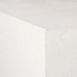 Ivory Concrete Outdoor Side Table -Home Furnishings Store WhiteConcreteCoffeeTableAVS20