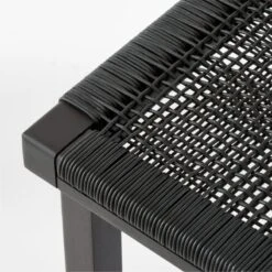 Wrapped Black Leather Counter Stool Set Of 2 -Home Furnishings Store WrppdLthrBlkCounterStoolAVSSS23