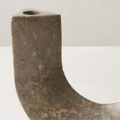 Xavier Grey Marble Taper Candle Holder -Home Furnishings Store XavierMrblTaperHolderAVSHF23