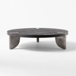 Zepa Round Black Wood Coffee Table -Home Furnishings Store ZepaRndBkWdCoffeeTableSOSSS22