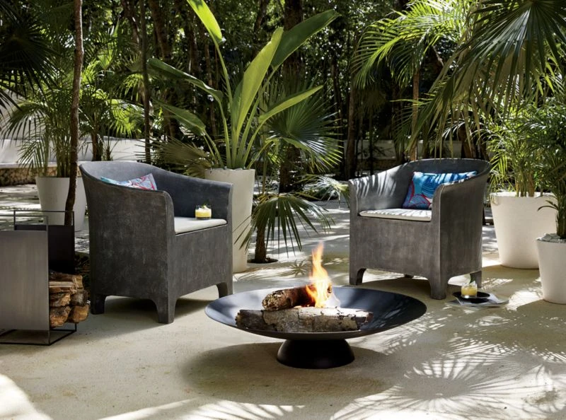 Shore White Stone Indoor/Outdoor Planter Medium 9 Shore White Stone Indoor/Outdoor Planter Medium - Image 7