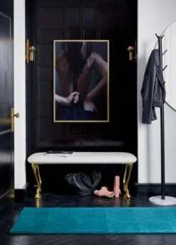 Boulevard Black And Marble Coat Rack -Home Furnishings Store gallopbenchbackpocketprintJL17