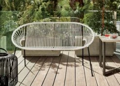 Ixtapa Outdoor Loveseat -Home Furnishings Store ixtapawhiteloveseatOFB18