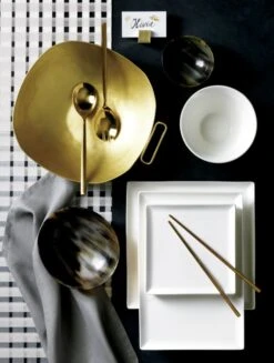 Brushed Gold Place Card Holders Set Of 4 -Home Furnishings Store tuckwhitedinnnerwarebrushedJL17